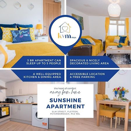 Kvm - Sunshine Apartment By Kvm Stays Peterborough Luaran gambar