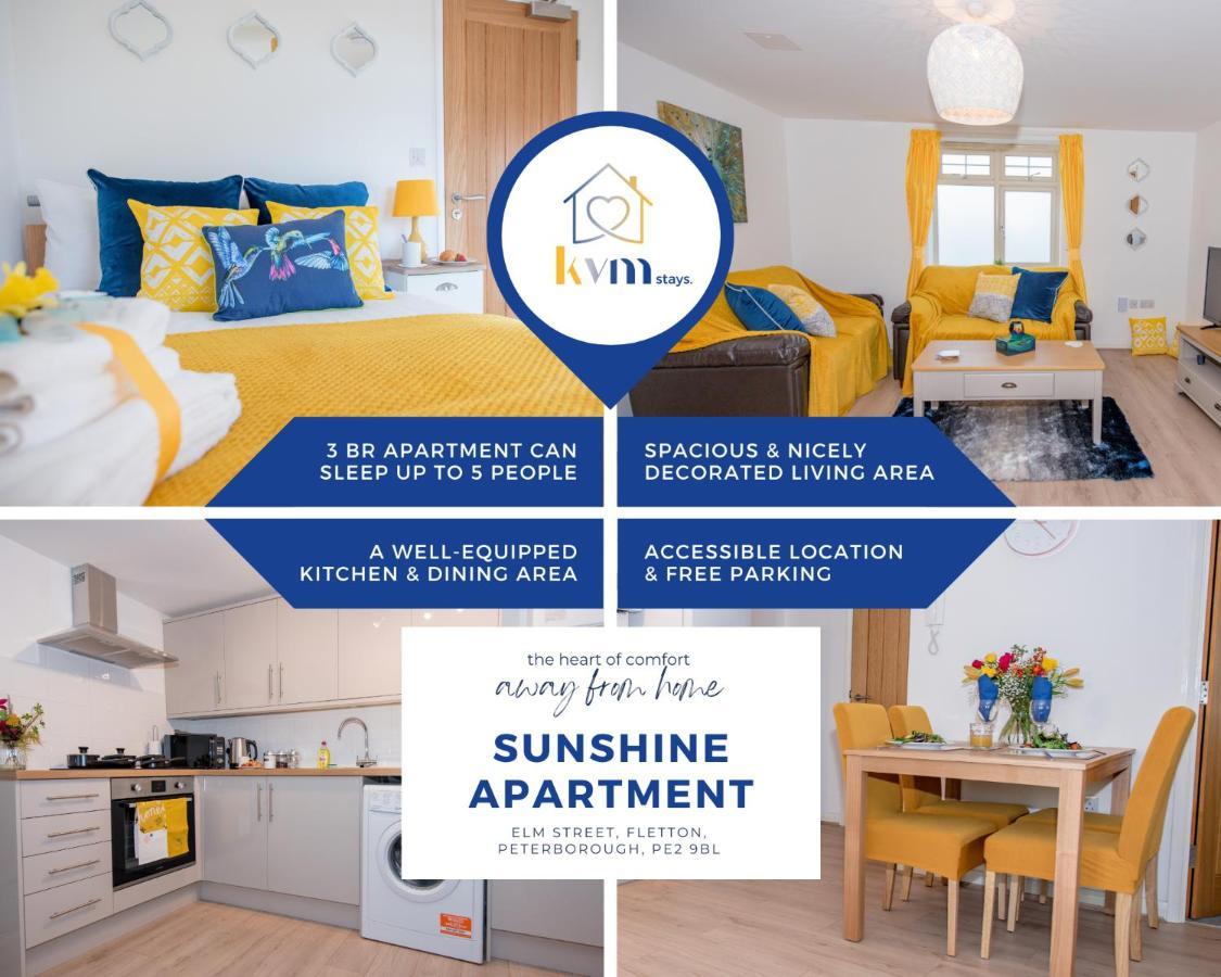 Kvm - Sunshine Apartment By Kvm Stays Peterborough Luaran gambar